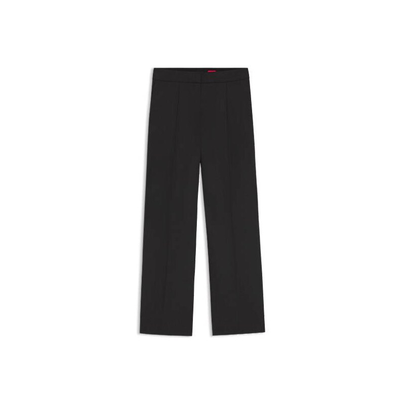 HUGO Regular-fit trousers in stretch fabric with wide leg 114161203