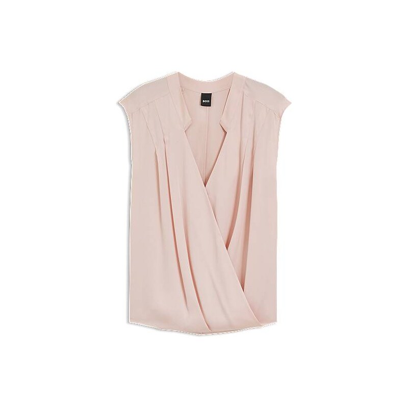 BOSS Regular-fit blouse in stretch silk 114161243