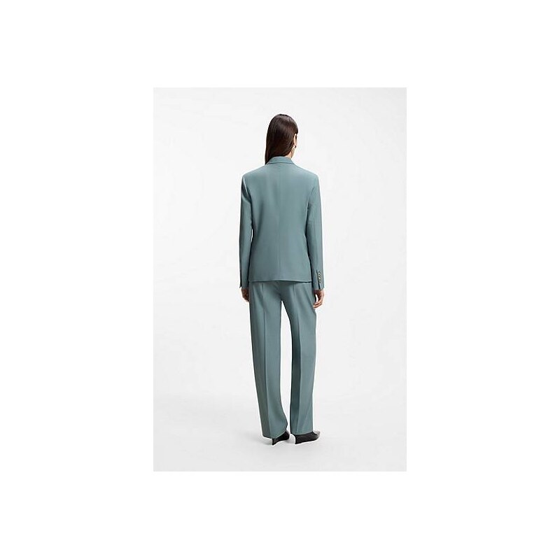 BOSS Regular-fit blazer in virgin wool 113940130