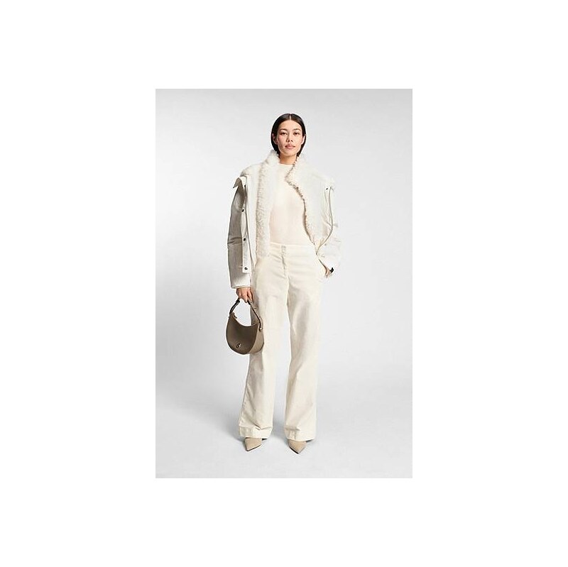 BOSS Water-repellent jacket with detachable faux-fur bib 113940146