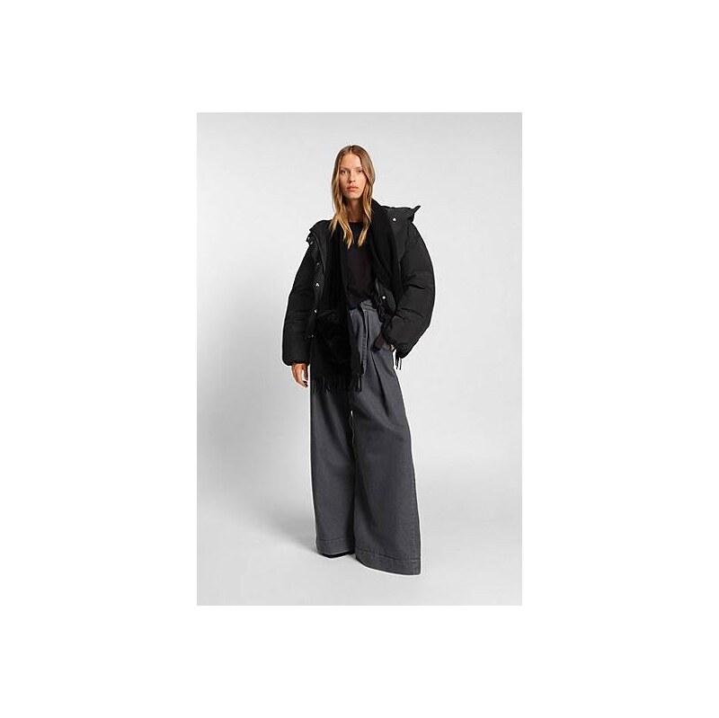BOSS Regular-fit jacket in crinkle fabric 113940147