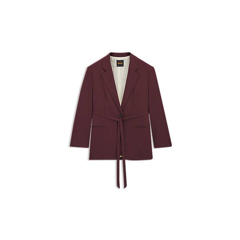 BOSS Oversized-fit blazer with belt 113940653