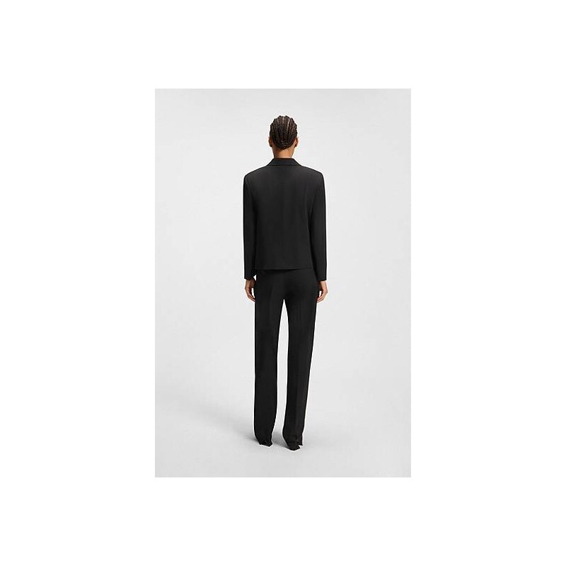 BOSS Relaxed-fit tuxedo blazer in virgin-wool twill 114161247