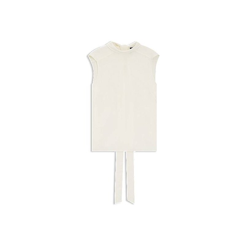 BOSS Regular-fit blouse in sandwashed silk with tie neck 113940744