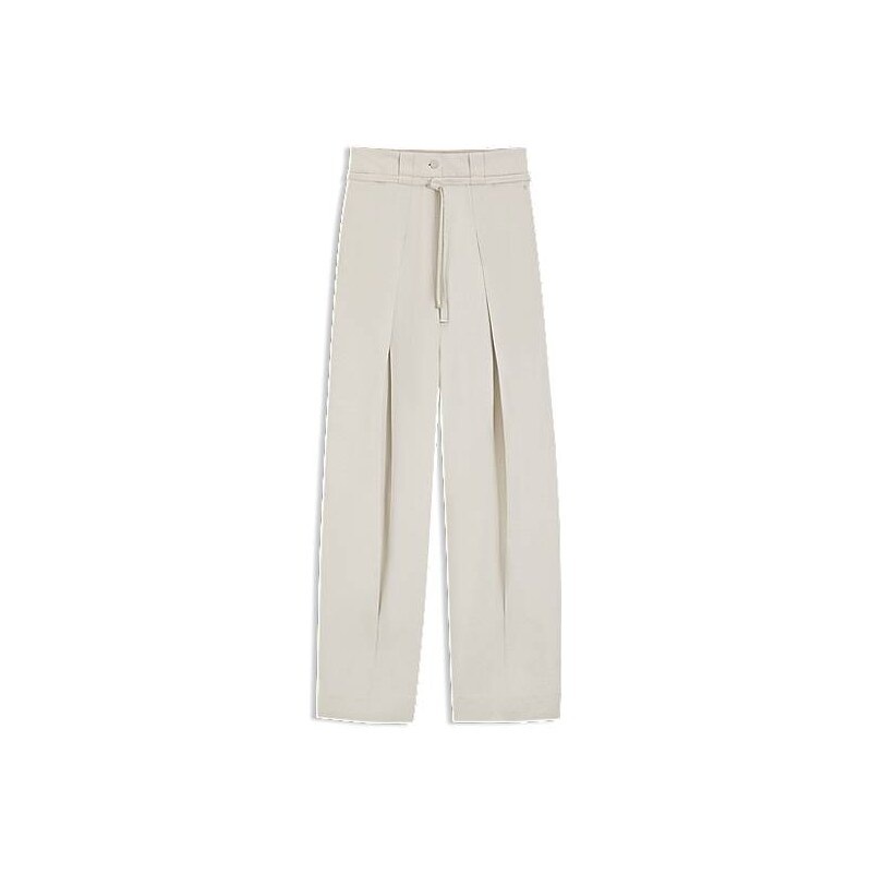 BOSS Relaxed-fit trousers in cotton and linen 115735288