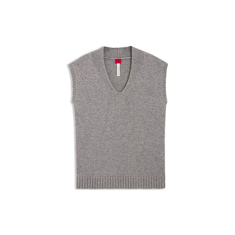 HUGO Sleeveless sweater in a wool blend 113940770