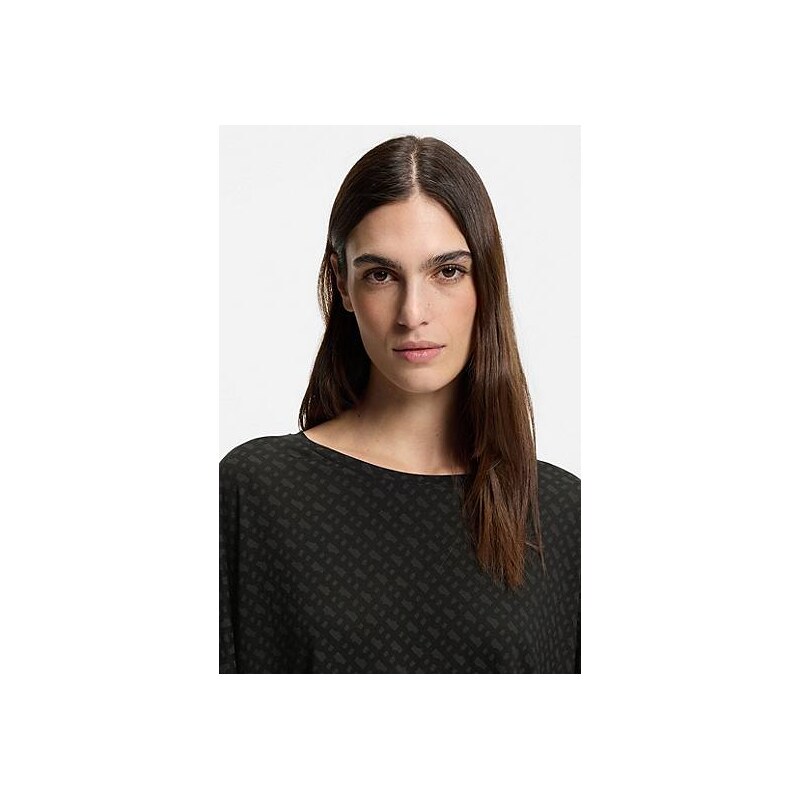 BOSS Monogram-print pyjama top with batwing sleeves 114161433
