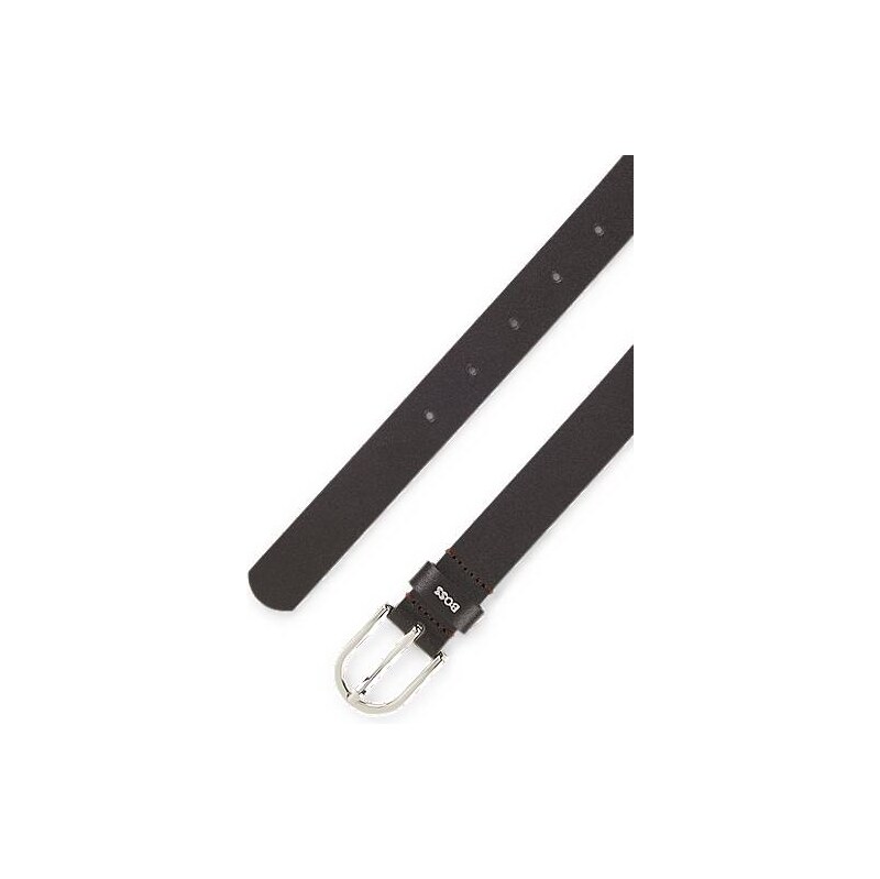BOSS Italian-leather belt with logo keeper 114161545