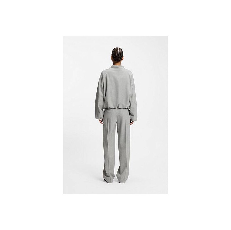 BOSS Regular-fit jacket in stretch sharkskin 113940748