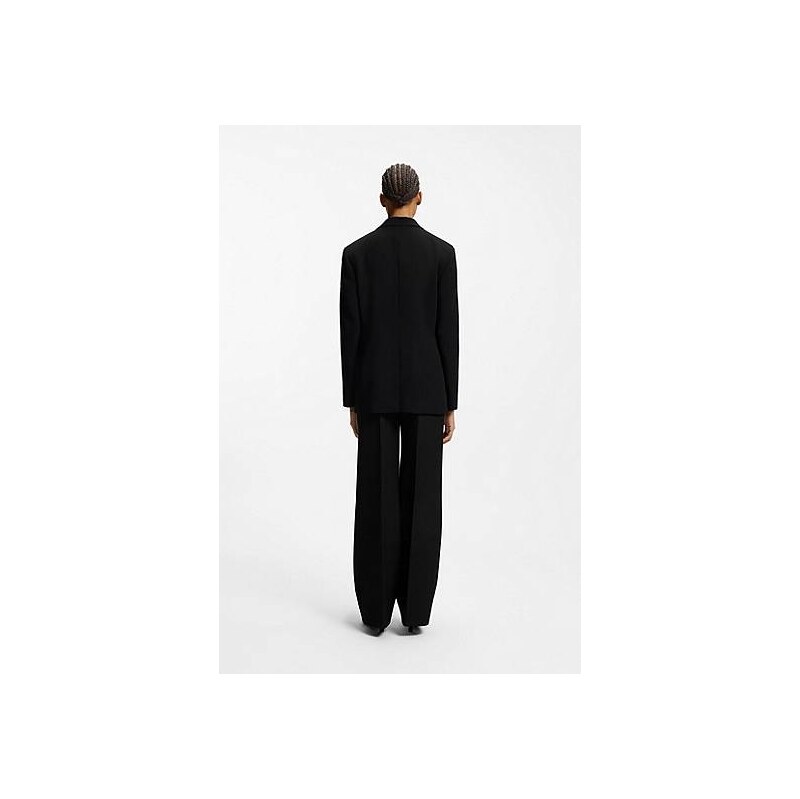 HUGO Regular-fit blazer in stretch crepe 113940845