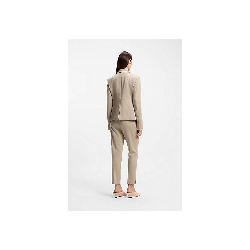 BOSS Slim-fit blazer in patterned performance-stretch jersey 113941097