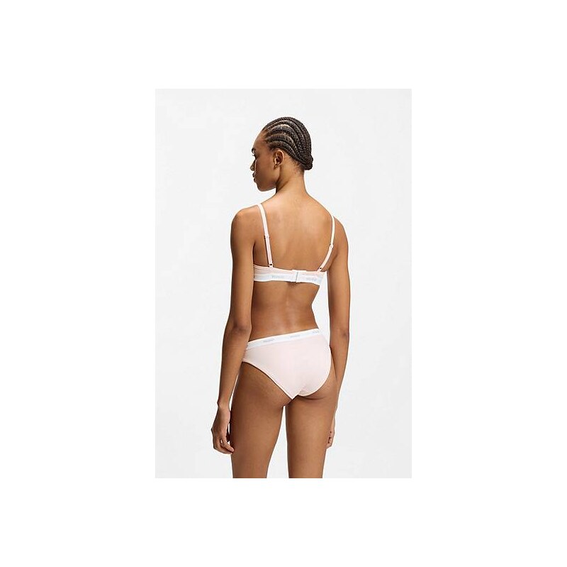 HUGO Triangle bra in stretch cotton with logo band 113941427