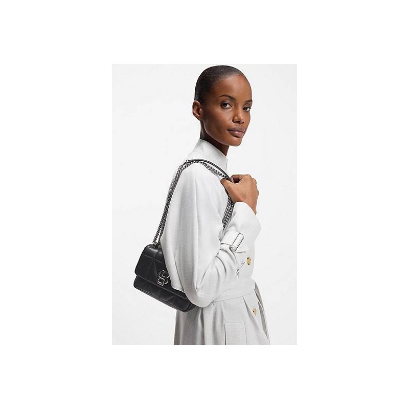 BOSS Small quilted shoulder bag with Double B monogram 113941637