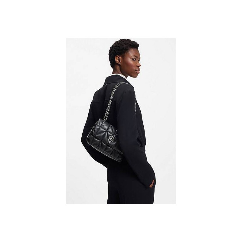 BOSS Quilted shoulder bag with Double B monogram 113941638