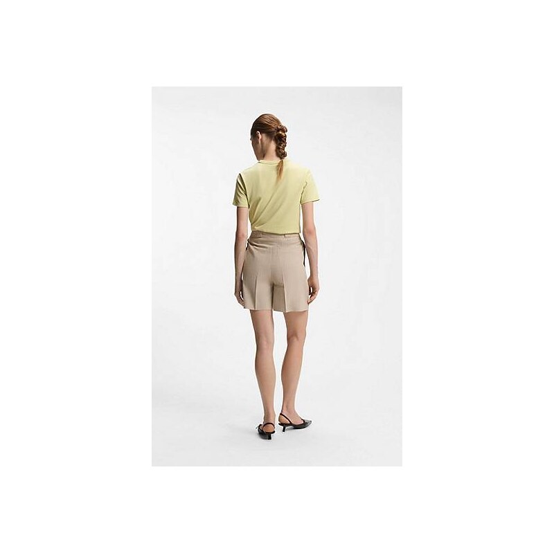 HUGO Relaxed-fit shorts in a pinstripe cotton blend 113941988