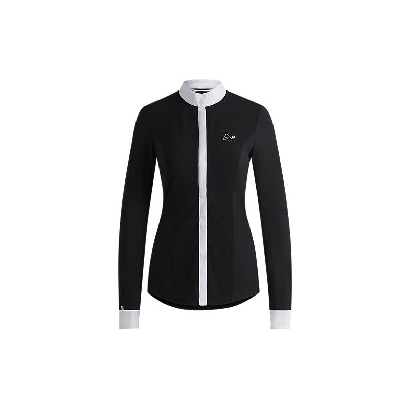 BOSS Equestrian show blouse with four-way stretch 113943036