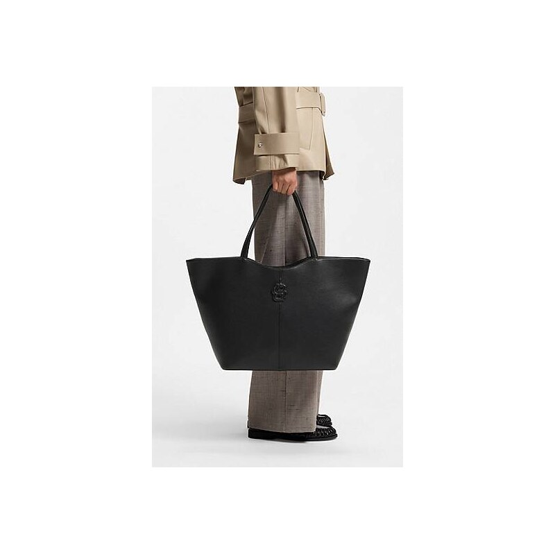 BOSS Grained tote bag with Double B monogram 113942385