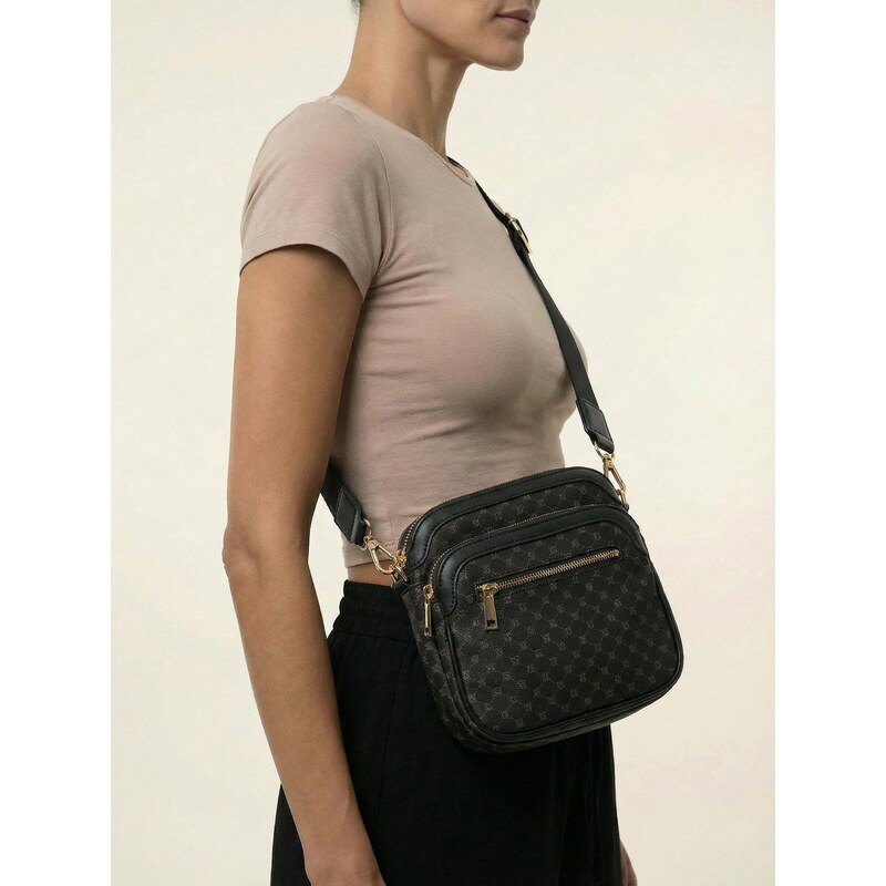Sinsay - Crossbody kabelka s odnímatelným popruhem s monogramem - 114256547