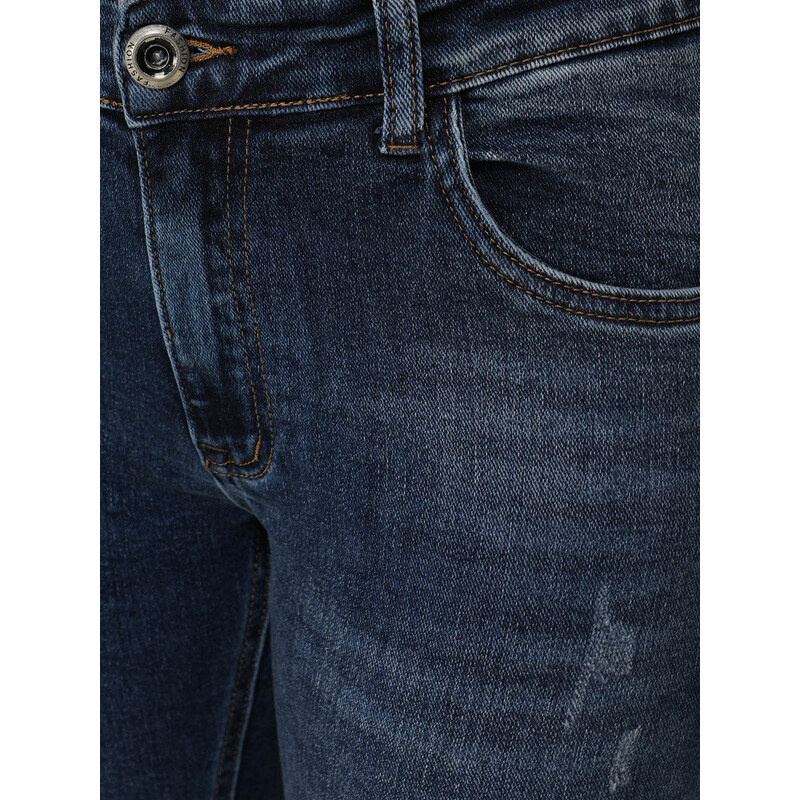Jeansy męskie slim fit niebieskie model 22032161 - FashionStreet