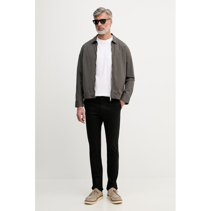 Lacoste regular fit kalhoty pánské bavlněné s elastanem