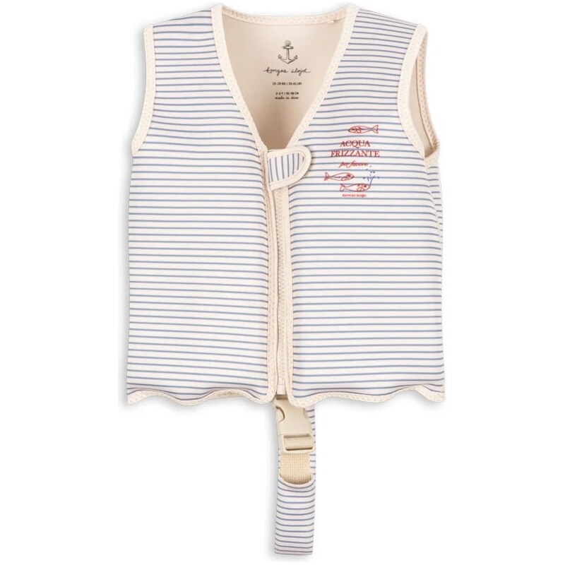 Konges Sløjd Plovací vesta Ellis Stripe Bluie 3-6 let