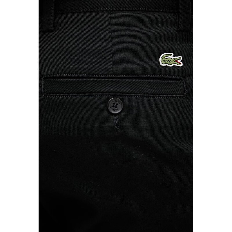 Lacoste regular fit kalhoty pánské bavlněné s elastanem