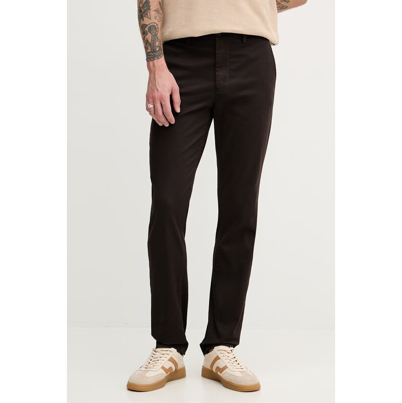 Lacoste regular fit kalhoty pánské bavlněné s elastanem