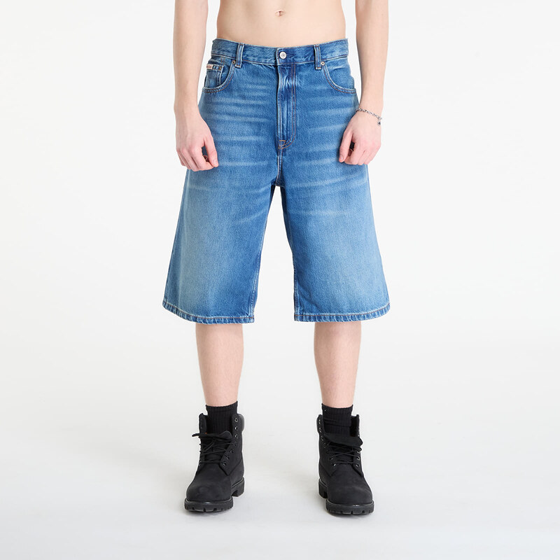 Šortky Calvin Klein Jeans Long Short Washed Em Blue 36