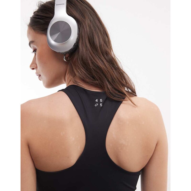 4505 Fuller bust active push up medium support sports bra in black 115515837