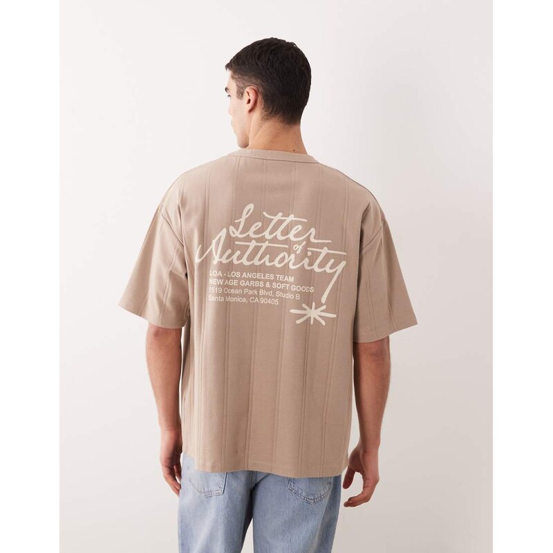 ASOS DESIGN heavyweight oversized t-shirt with puff print in
