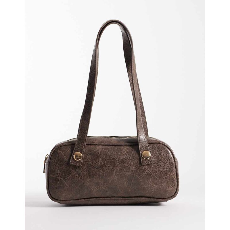 My Accessories distressed east west shoulder bag in Brown 114259904