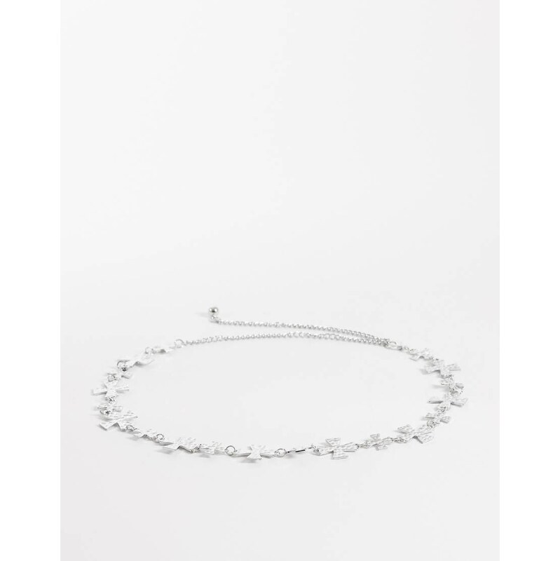 My Accessories chain belt with crosses in silver 114259920