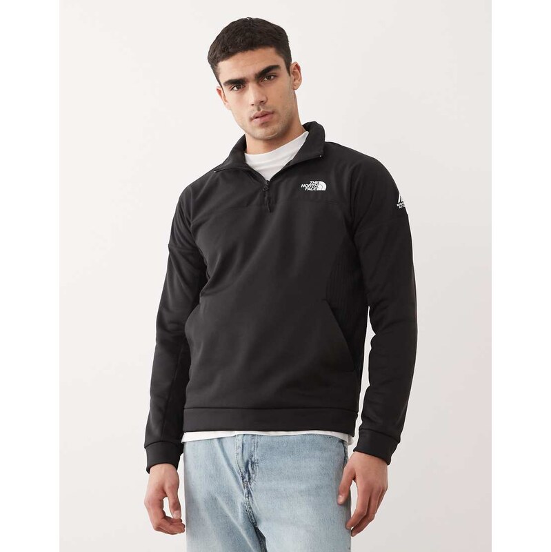 The North Face Mountain Athletics 1/4 zip fleece in black