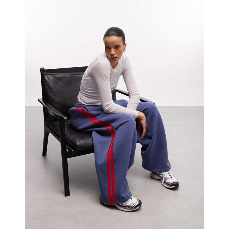 COLLUSION XL baggy sports jogger in navy