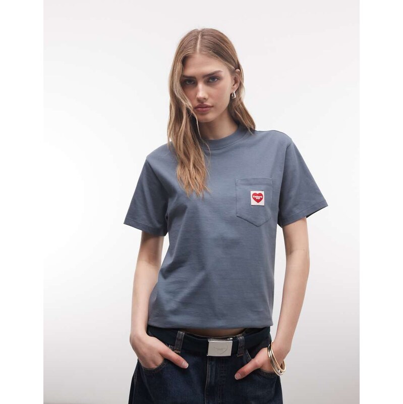 Carhartt WIP pocket heart t-shirt in blue