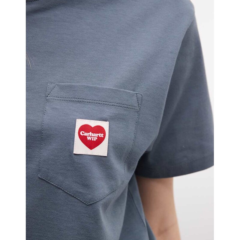 Carhartt WIP pocket heart t-shirt in blue