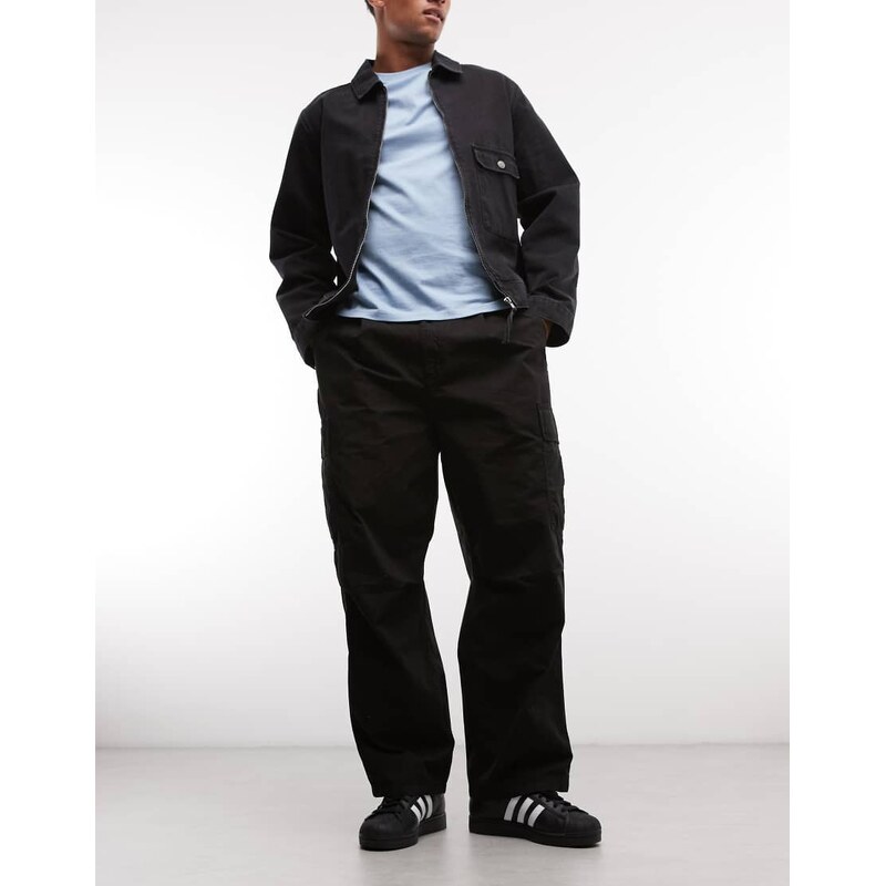 Carhartt WIP cole cargo relaxed fit trousers in black