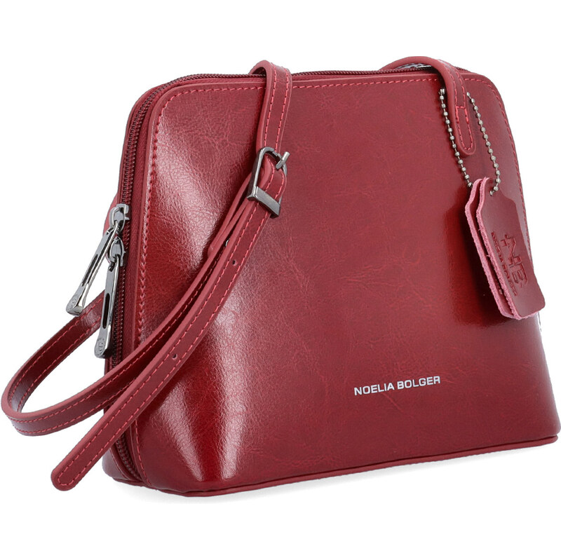 Kožená kabelka crossbody Noelia Bolger Tmavě červená NB 0115 TCV 114260872