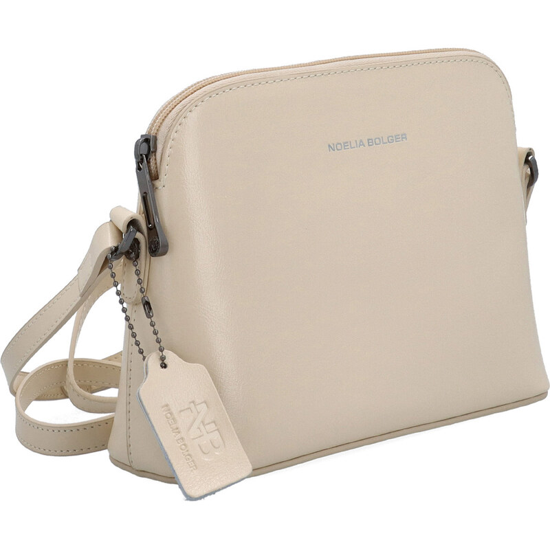 Kožená kabelka crossbody Noelia Bolger béžová NB 0080 BE