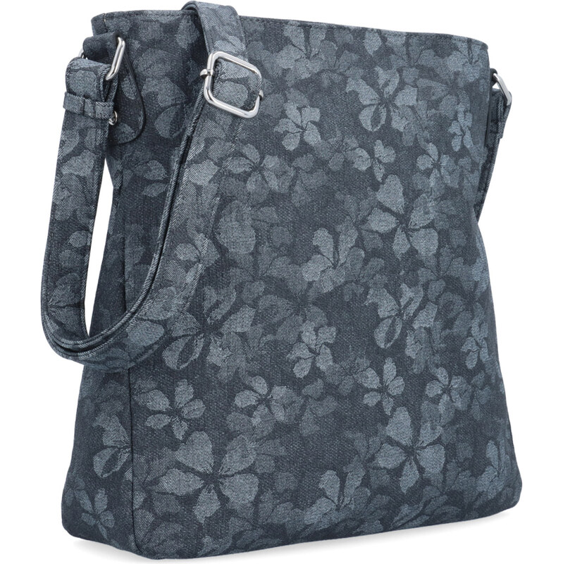 Kabelka ze syntetické kůže crossbody Carmelo černá 4601 C