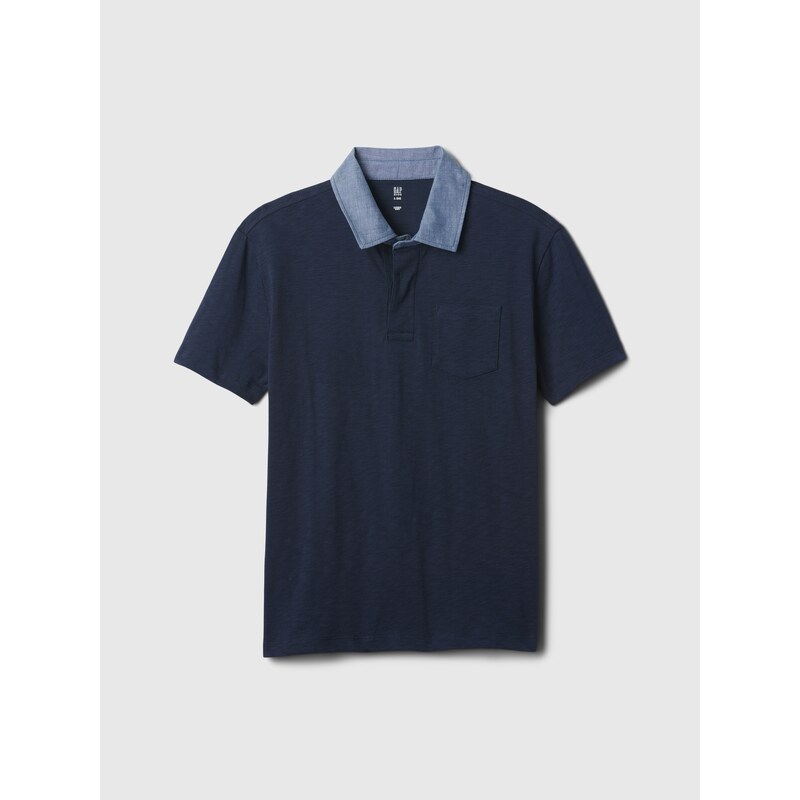 Dětské chambray polo triko GAP - Kluci