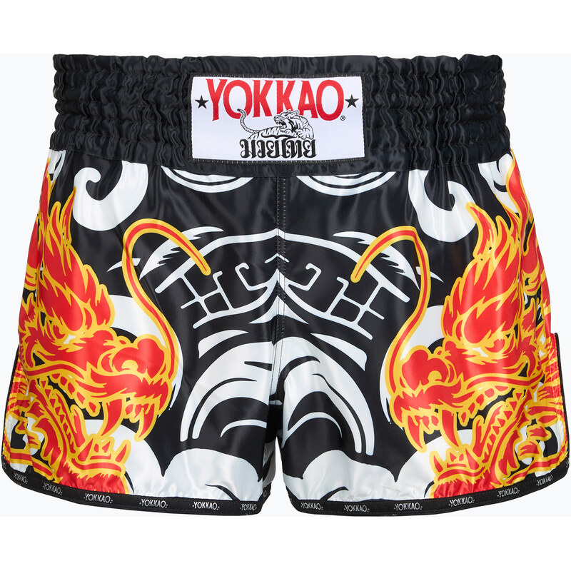Pánské tréninkové šortky YOKKAO Dragon Muay Thai black/white