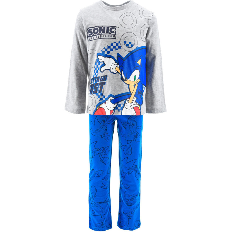 Chlapecké pyžamo SONIC GO FAST šedé 114262845
