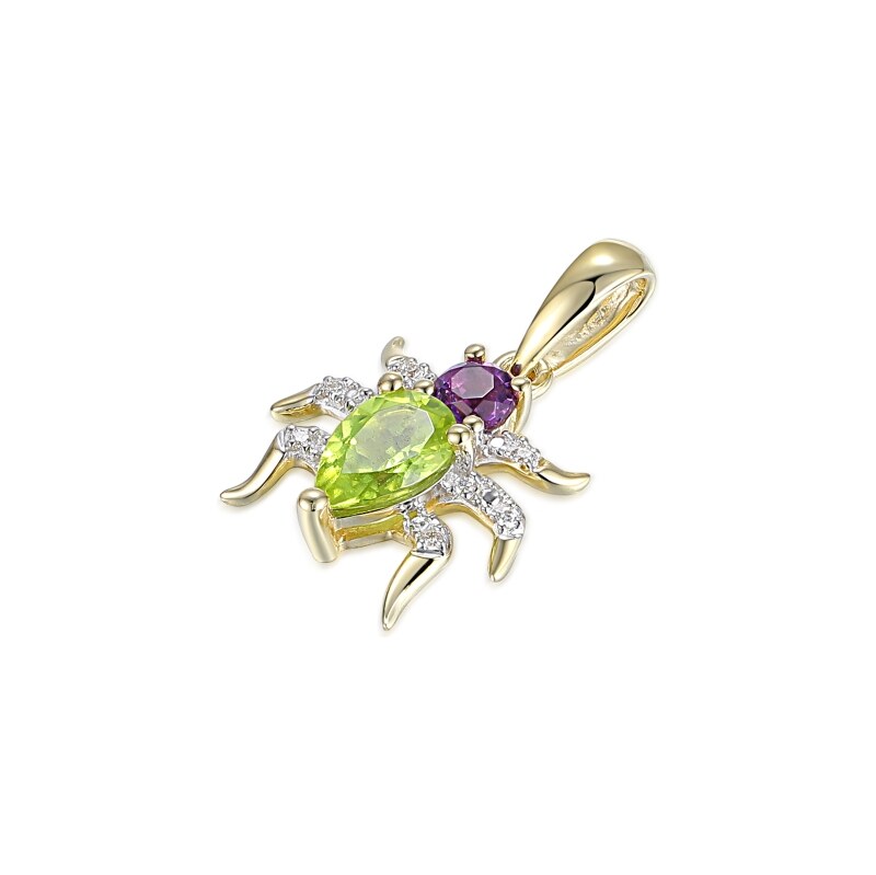 Gems, Originální přívěsek Spider, kombinované zlato s brilianty, 114264375