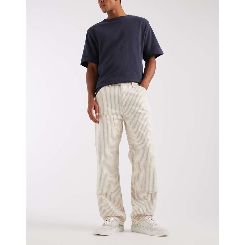 Levis Workwear 568 loose double knee trousers in white