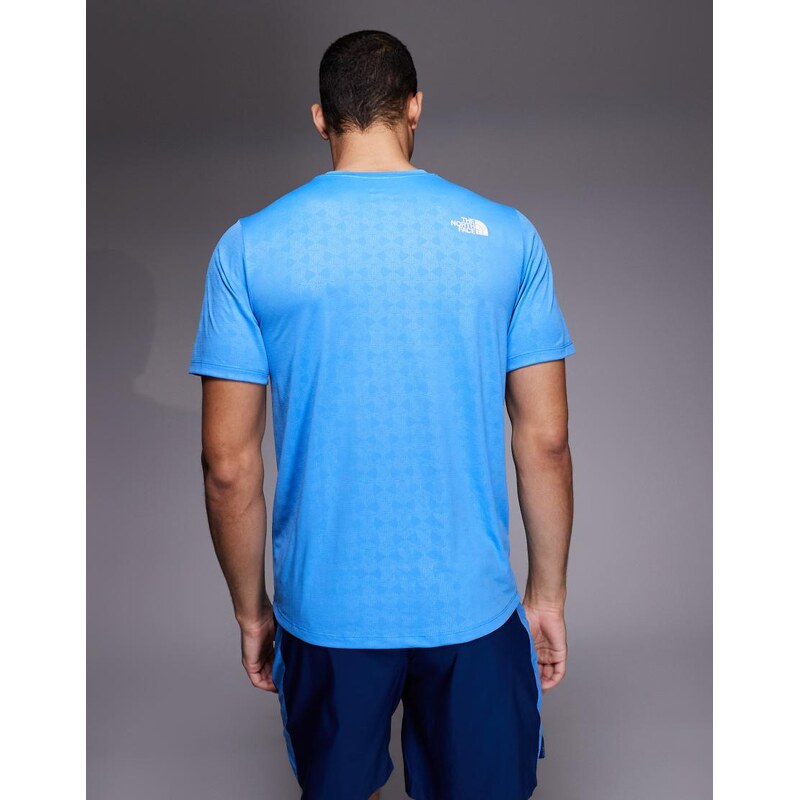 The North Face Pentadome Embossed 24/7 logo t-shirt in blue