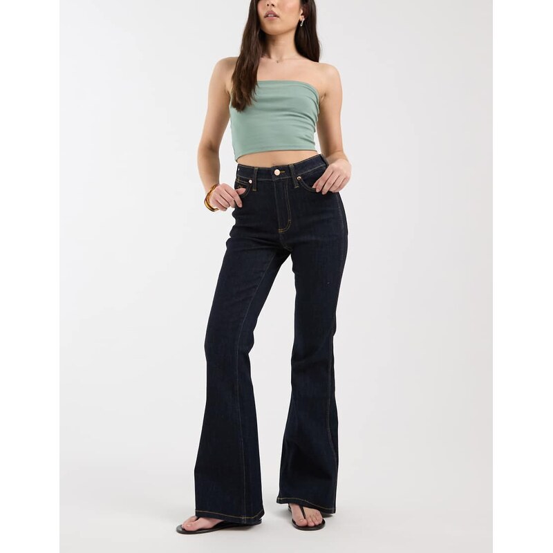 Wrangler x Lainey Wilson flared jeans in indigo-Blue 114263686