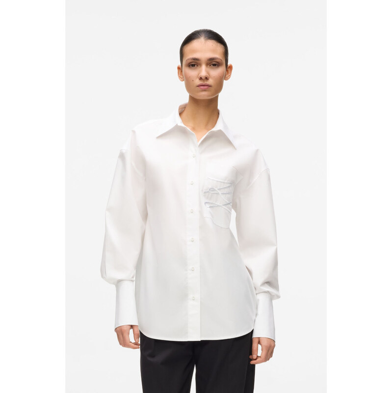 KOŠILE KARL LAGERFELD AUTOGRAPH POPLIN SHIRT 114280563