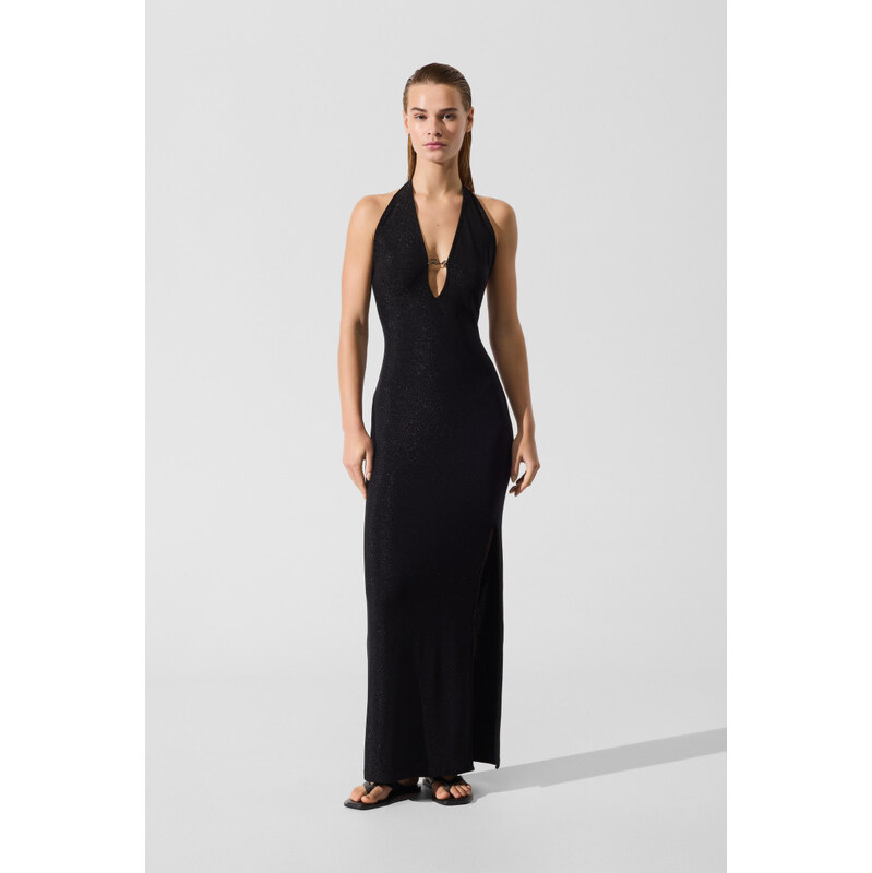 PLÁŽOVÉ OBLEČENÍ KARL LAGERFELD SIGNATURE LUREX BEACH DRESS