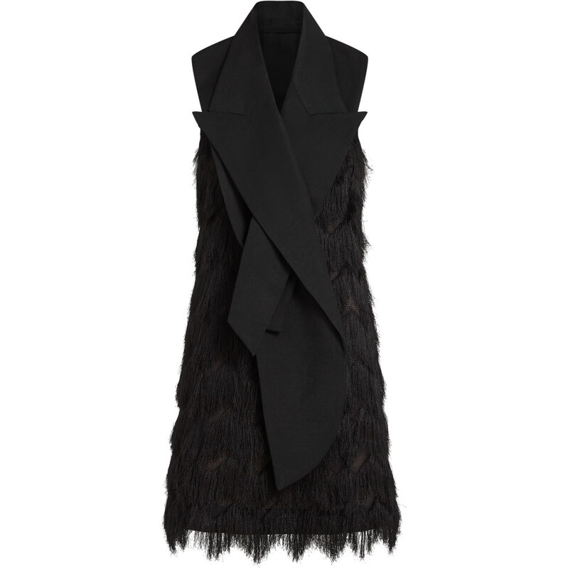 ŠATY KARL LAGERFELD STUDIO TAILORED FRINGE DRESS